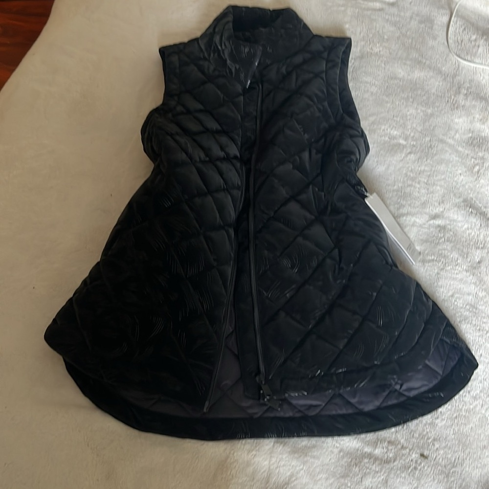 Athleta Black Quilted Vest